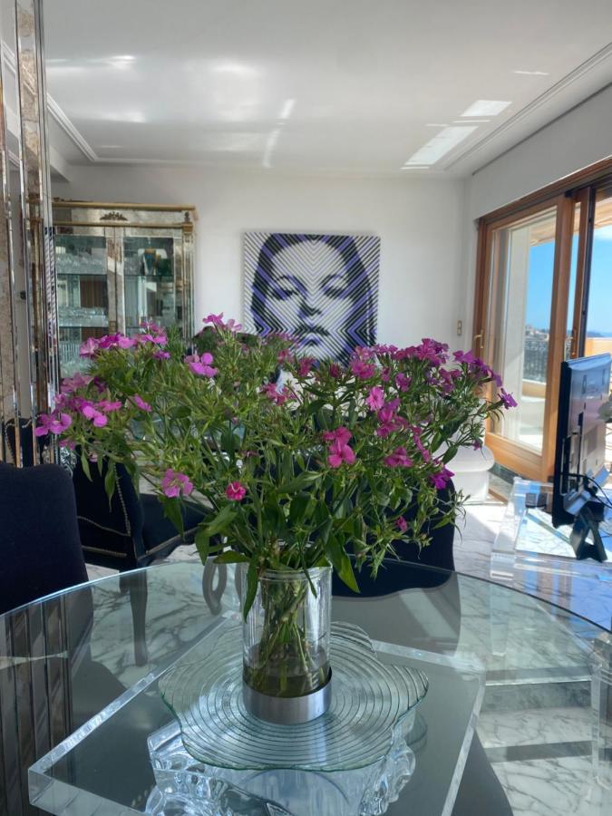 Sunny Panoramic Balcony Apartment Eze Exterior photo