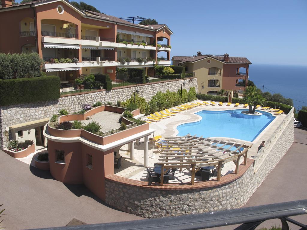 Sunny Panoramic Balcony Apartment Eze Exterior photo