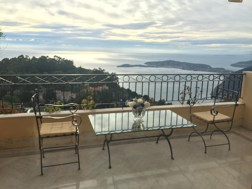 Sunny Panoramic Balcony Apartment Eze Exterior photo