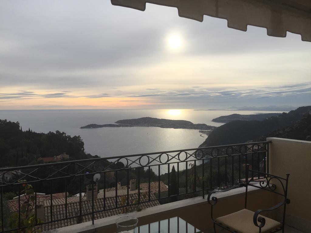 Sunny Panoramic Balcony Apartment Eze Exterior photo
