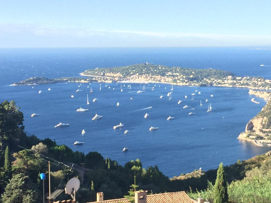 Sunny Panoramic Balcony Apartment Eze Exterior photo