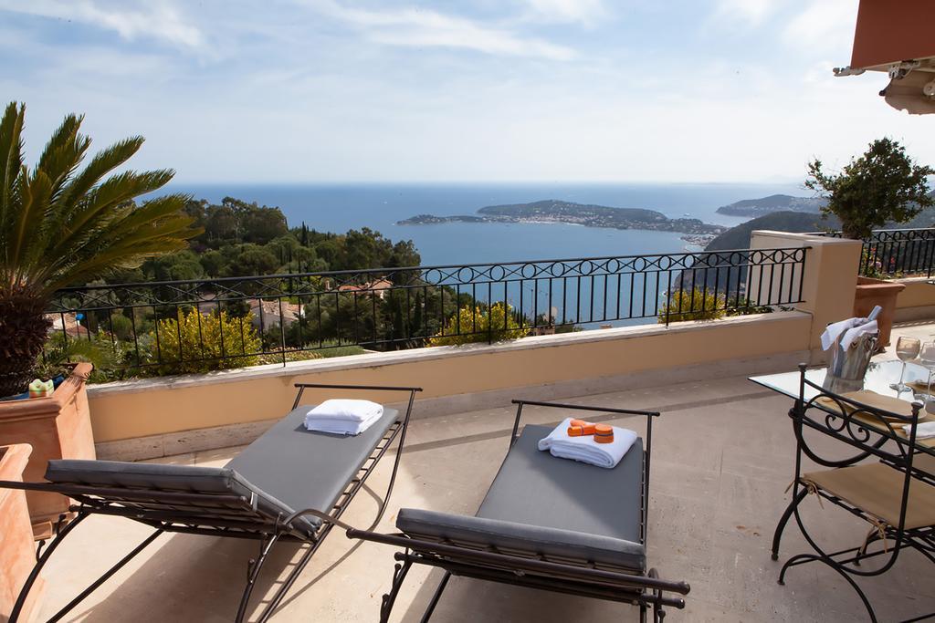 Sunny Panoramic Balcony Apartment Eze Exterior photo