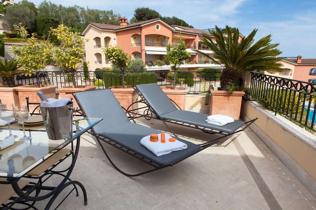 Sunny Panoramic Balcony Apartment Eze Exterior photo