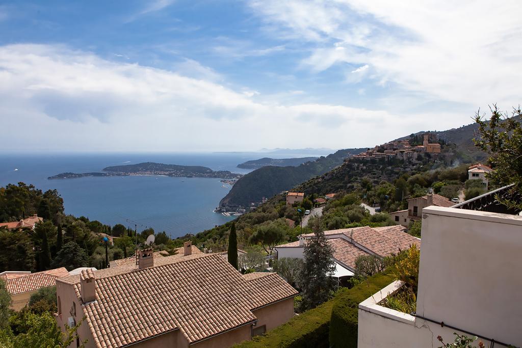 Sunny Panoramic Balcony Apartment Eze Exterior photo