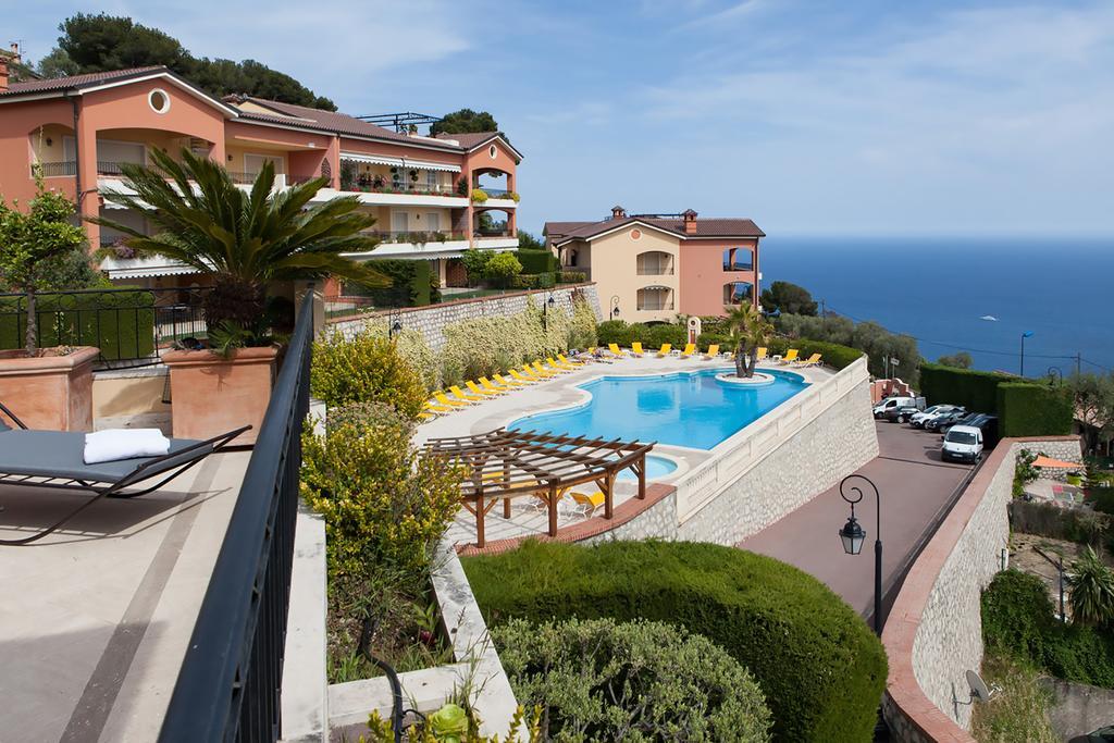 Sunny Panoramic Balcony Apartment Eze Exterior photo
