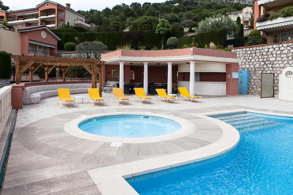 Sunny Panoramic Balcony Apartment Eze Exterior photo