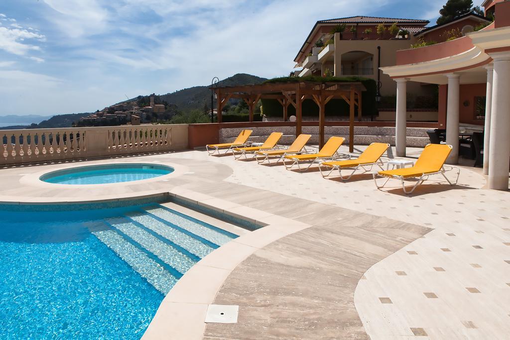 Sunny Panoramic Balcony Apartment Eze Exterior photo